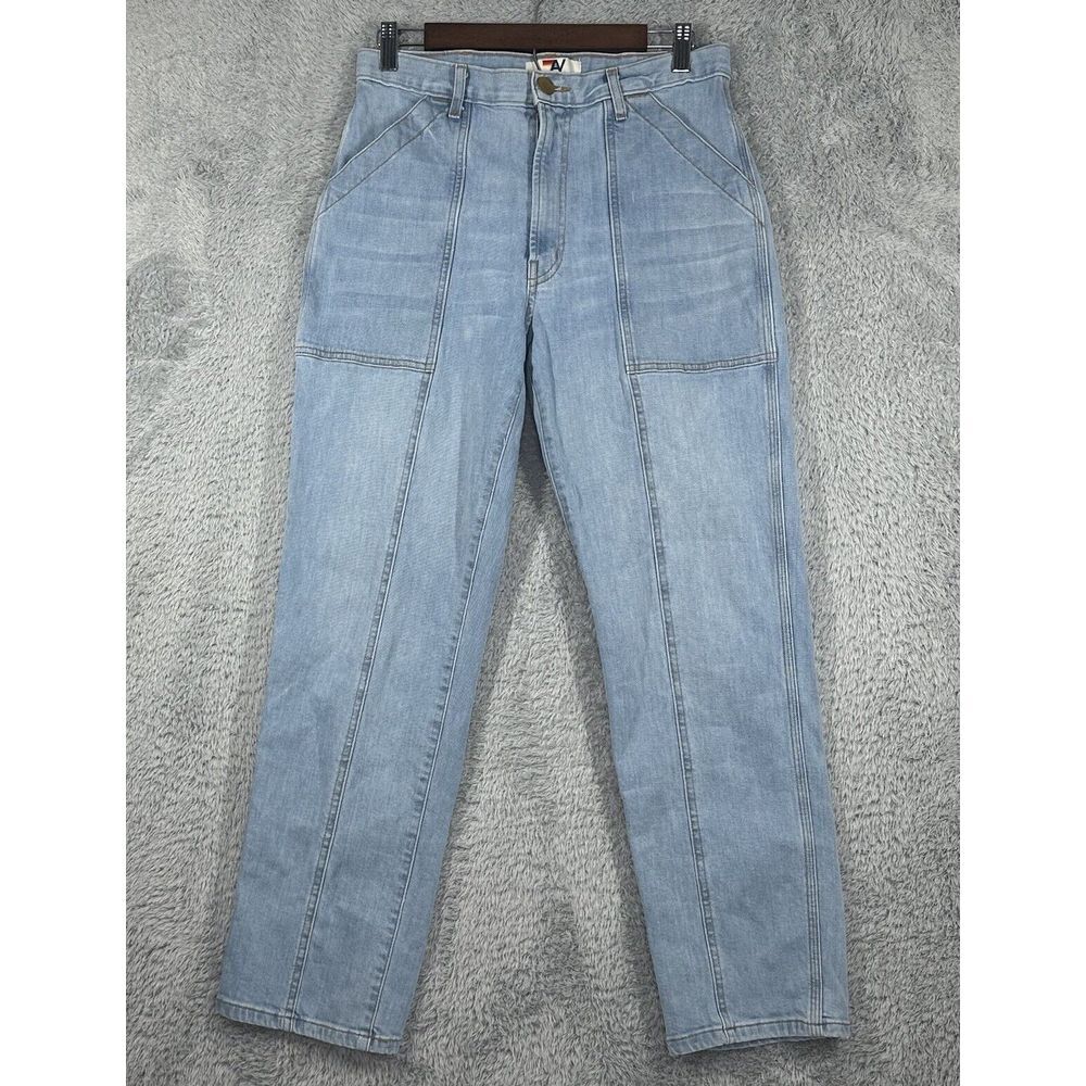 Aviator Nation Jessica Jeans Womens 27 Blue Relaxed High Rise Made in Usa